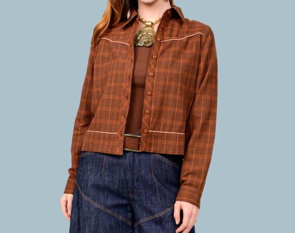 NEW IVY JANE canyon crossroads cowboy jacket in brown